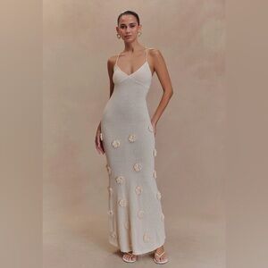 Meshki Suki Knit Maxi Dress With Flowers